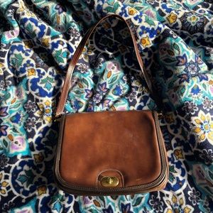 Brown Leather Shoulder Bag